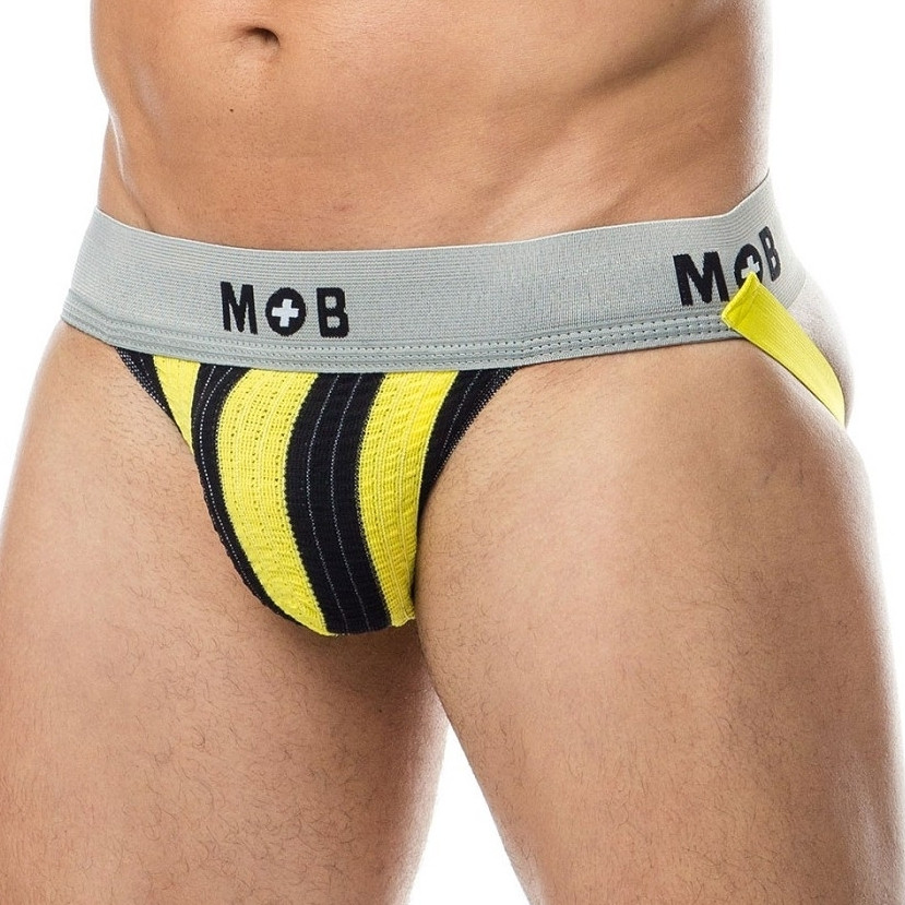 Mob Classic – prémium fekete-sárga jockstrap