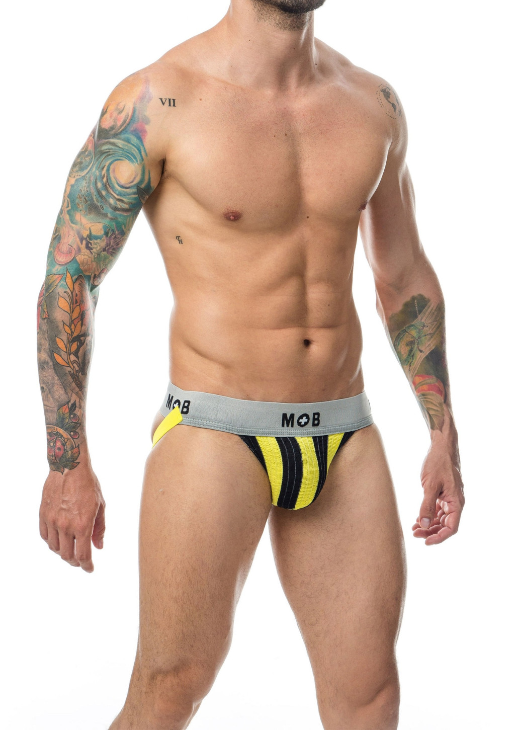 Mob Classic – prémium fekete-sárga jockstrap - Image 3