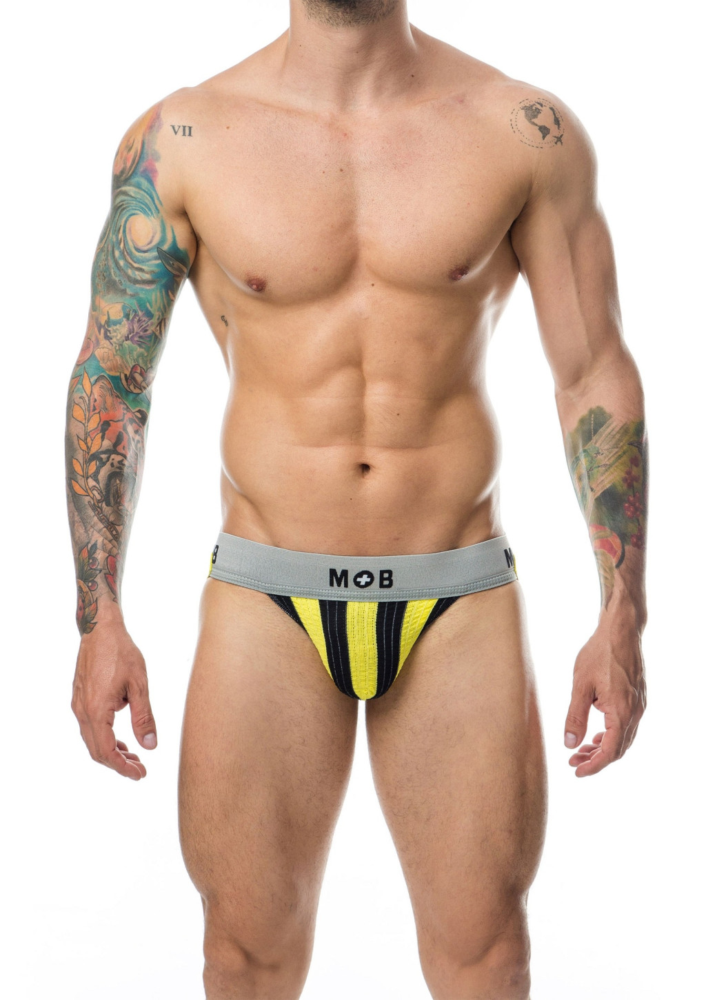 Mob Classic – prémium fekete-sárga jockstrap - Image 4