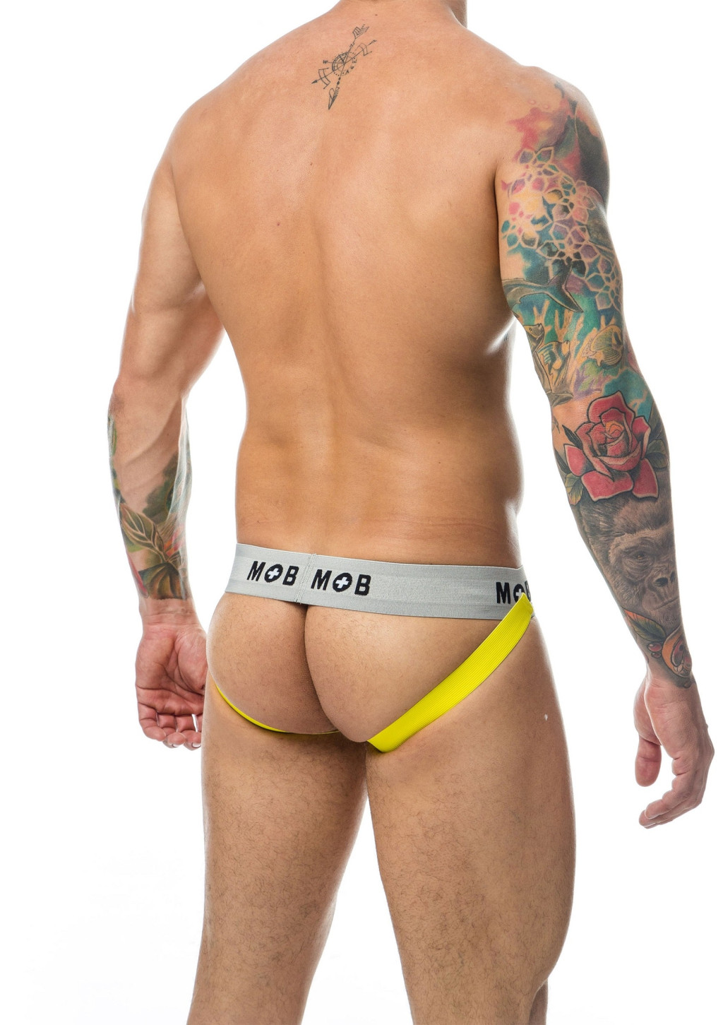 Mob Classic – prémium fekete-sárga jockstrap - Image 6