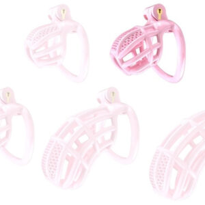 Nexia Chastity Cage M – rózsaszín chastity eszköz 6,5 x 3,1 cm