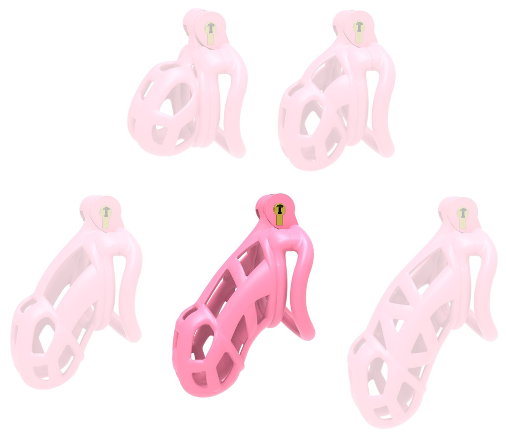 XL Pink Aspic Cage – stílusos intim fém háló