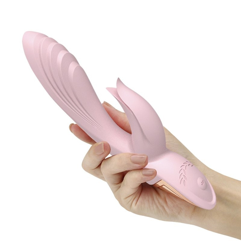 Vibro Rabbit Twist – prémium vibrátor, érzéki csavarás rózsaszínben - Image 3