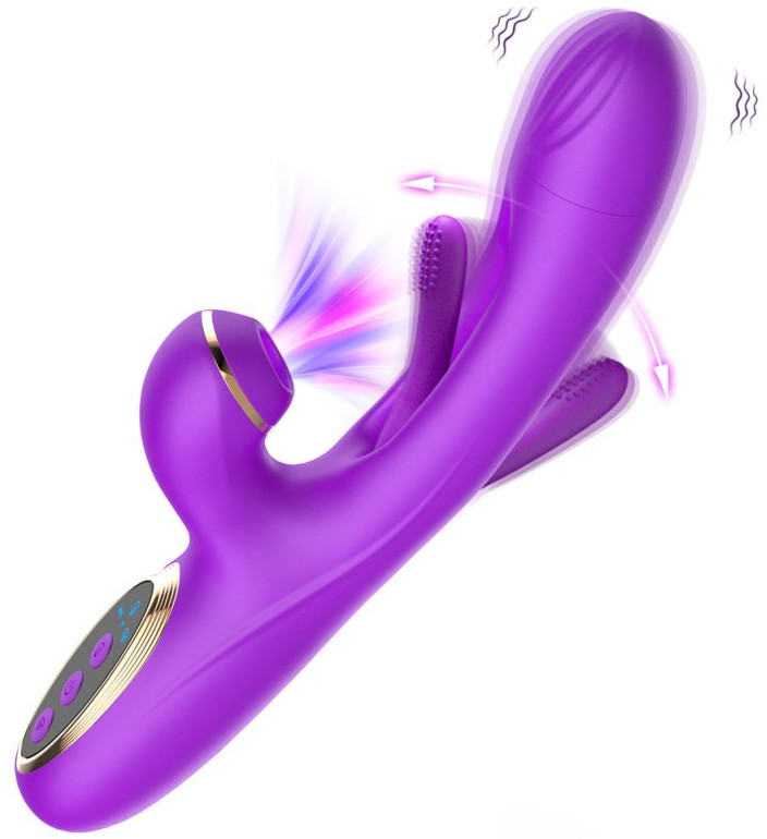 Vibro Rabbit – csiklóizgató vibrátor lila 13 cm - Image 3