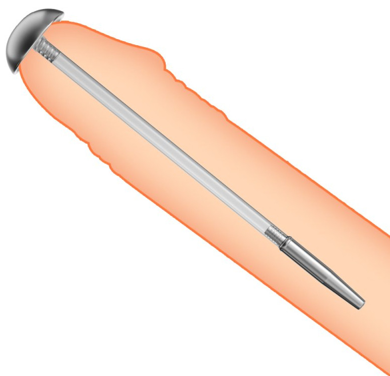 Jet Shower - vízálló anális dugó 20,5 cm, 7 mm átmérőjű - Image 3