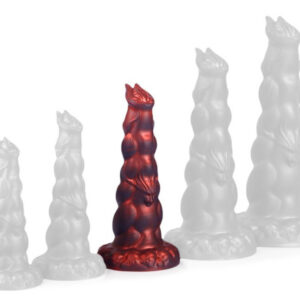 Heyak Plug – prémium intim masszírozó, 24 x 7.5 cm, piros