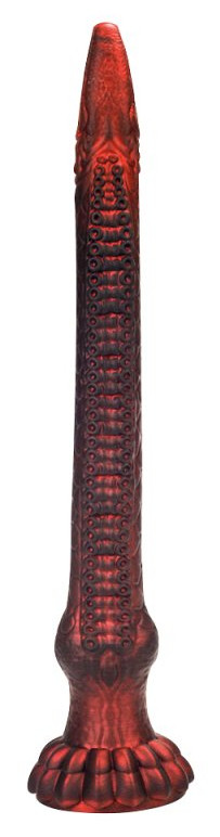 HEELIX S – prémium piros dildó (28 x 4 cm) - Image 2