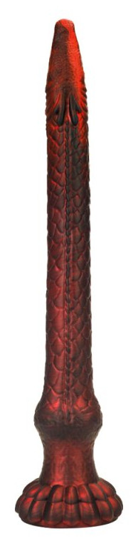 HEELIX S – prémium piros dildó (28 x 4 cm) - Image 3