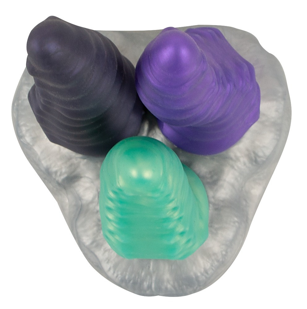 Triple Dildo Tri Tentak – prémium hármas dildó 19 cm - Image 5