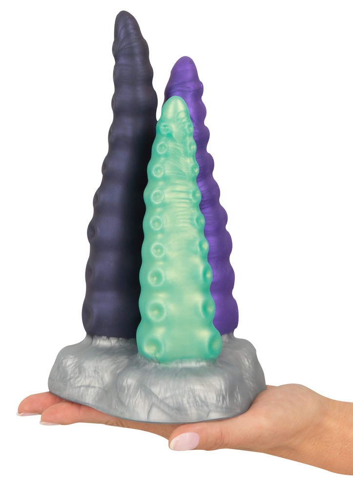 Triple Dildo Tri Tentak – prémium hármas dildó 19 cm - Image 7