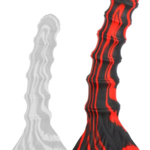 Accordio L – dizájnos piros-fekete dildó 20 x 4.7 cm