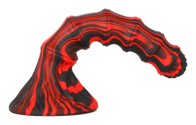 Accordio L – dizájnos piros-fekete dildó 20 x 4.7 cm - Image 3