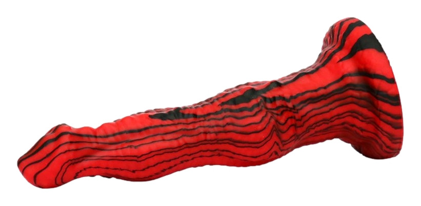 Gode Fantasy Pytkor – piros-fekete prémium műpénisz 20 cm - Image 6