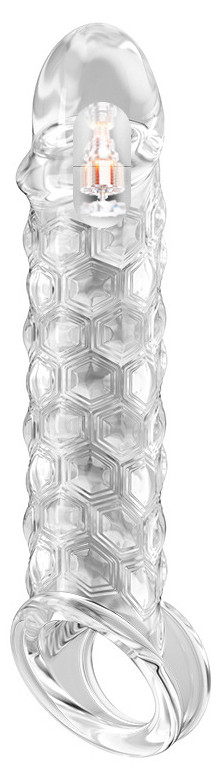 Mystic Hexa – vibráló péniszujjvédő 15 x 4 cm