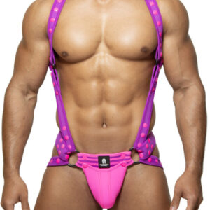 Titano Violet-Rose – prémium harneszes és jockstrap szett