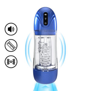 Sonicpull – vibrációs és szívó maszturbátor, kék