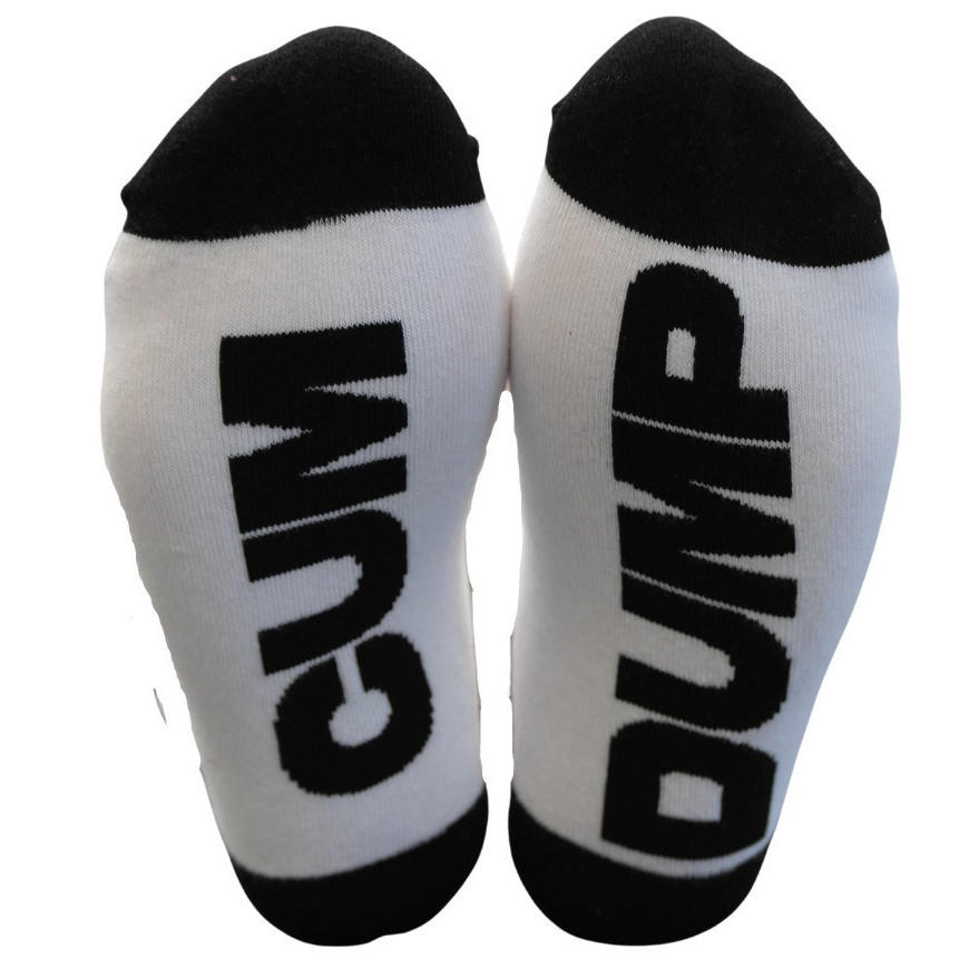 Cum and Dump - fehér fetish zokni férfiaknak - Image 2