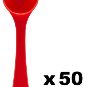 Piros evőkanál csomag - 50 db, 6g adagolt mennyiség