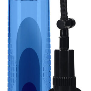 Basic Pump 2 – prémium péniszszivattyú kék 20 x 5,8 cm