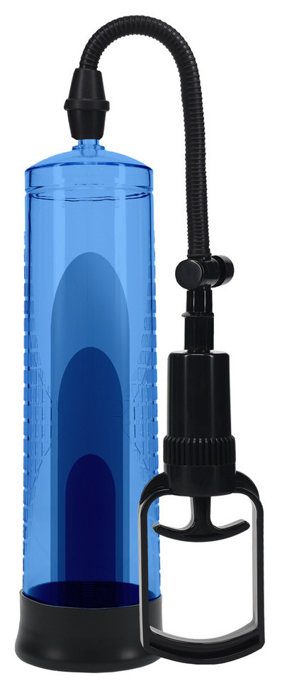 Basic Pump 2 – prémium péniszszivattyú kék 20 x 5,8 cm