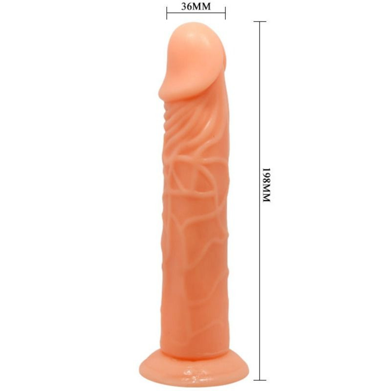 BAILE - 19,8 cm-es realisztikus dildó természetes színben - Image 6