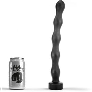 ALL BLACK - 32 cm anal golyós dugó prémium élményhez