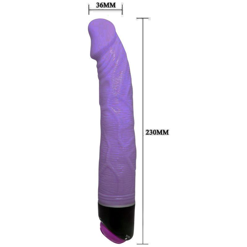 BAILE Adour Club – élethű 23 cm-es vibrátor lila színben - Image 3
