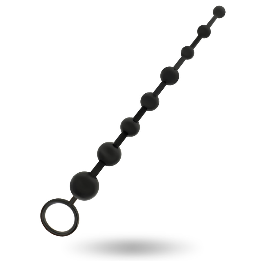 ADDICTED TOYS – 29 cm-es fekete anális gyöngyök - Image 3