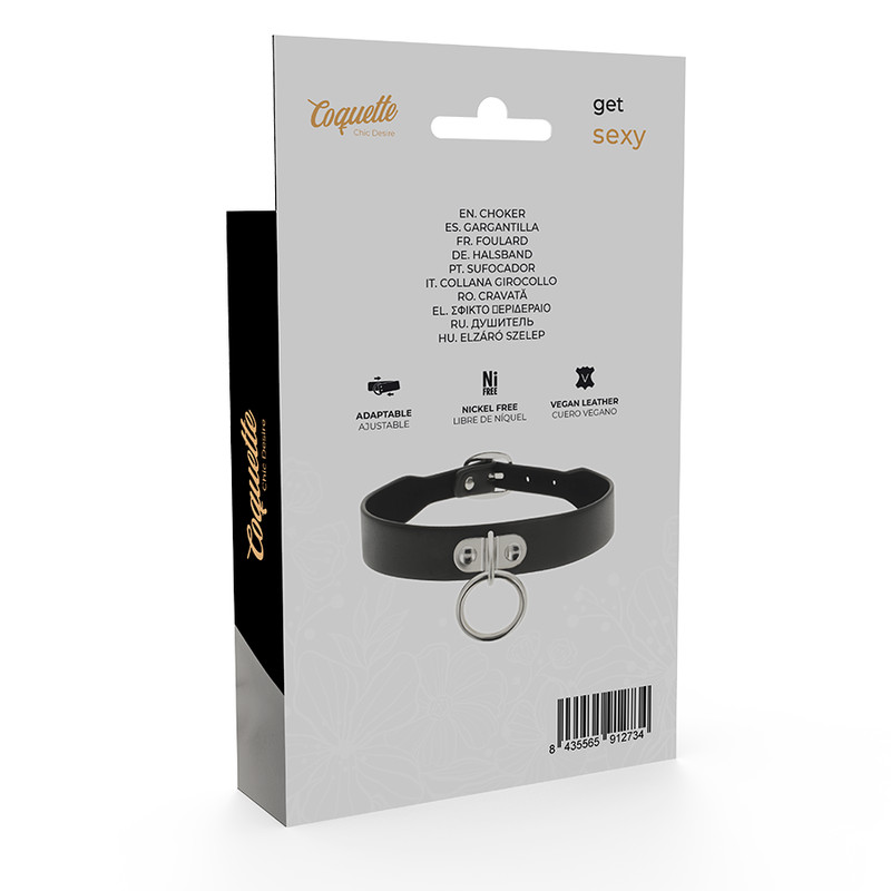 Coquette Chic Desire – prémium bőrhatású nyaklánc női fétishez - Image 6