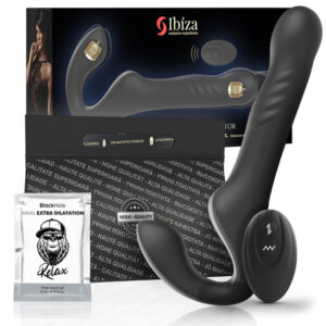 IBIZA - távirányítós, strap-on vibrátor fel-le mozgással
