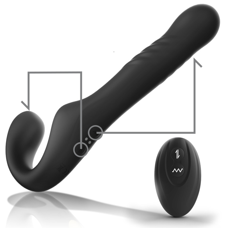 IBIZA - távirányítós, strap-on vibrátor fel-le mozgással - Image 3