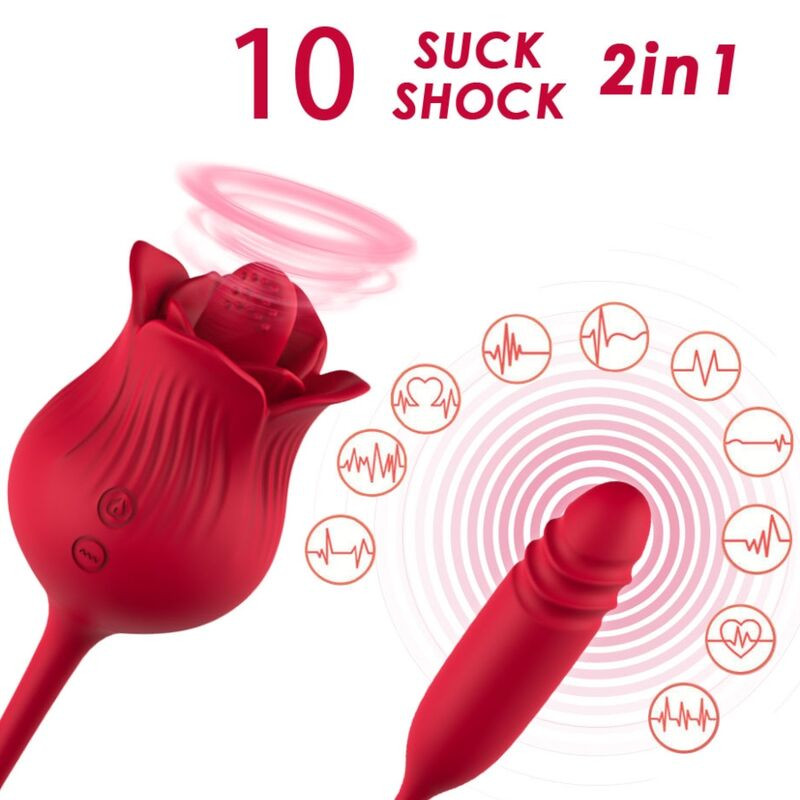 Armony Roselip – vibráló csiklóizgató és vibrátor pirosban - Image 2