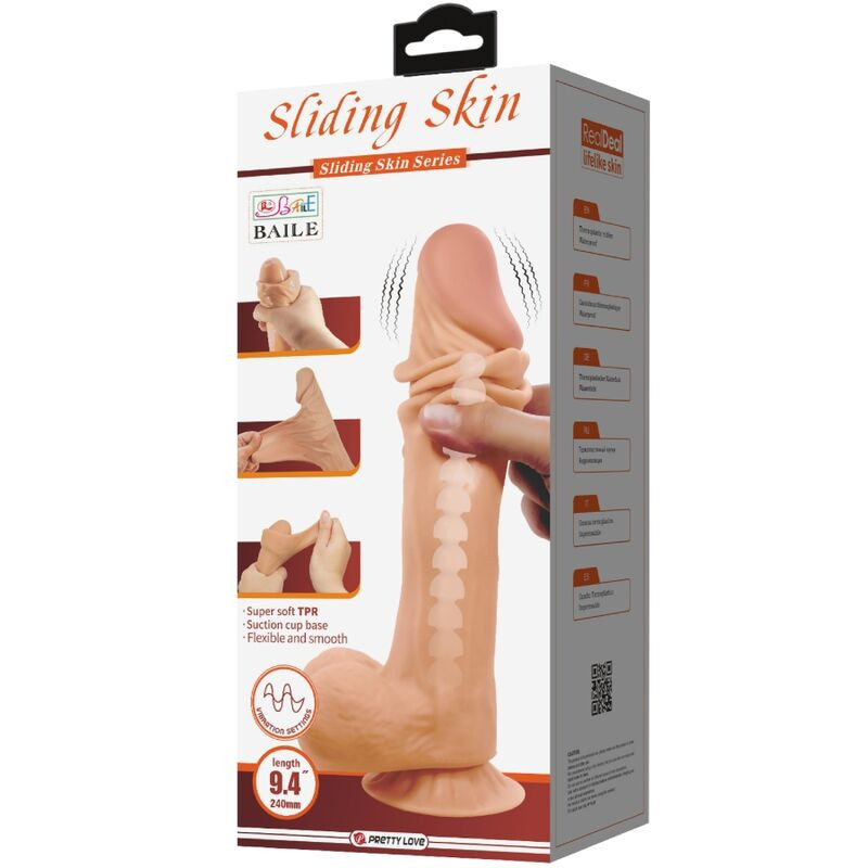 PRETTY LOVE – 24 cm-es élethű dildó tapadókoronggal - Image 2