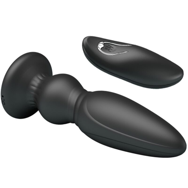 MR PLAY – erőteljes távirányítós anális vibrátor fekete - Image 4