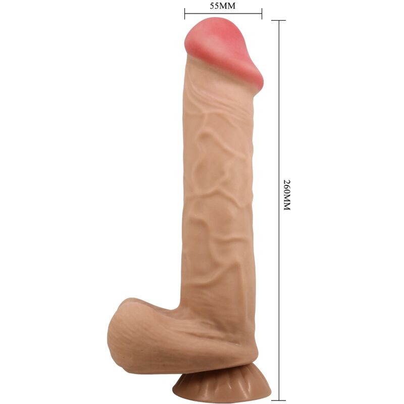 PRETTY LOVE – valósághű dildó tapadókoronggal, 26 cm - Image 6