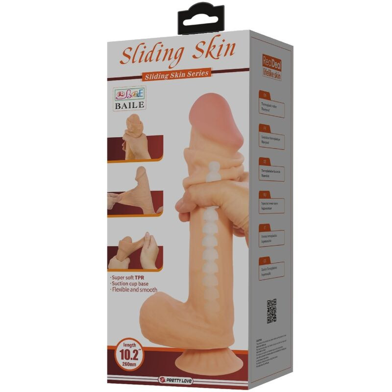 PRETTY LOVE – valósághű dildó tapadókoronggal, 26 cm - Image 7