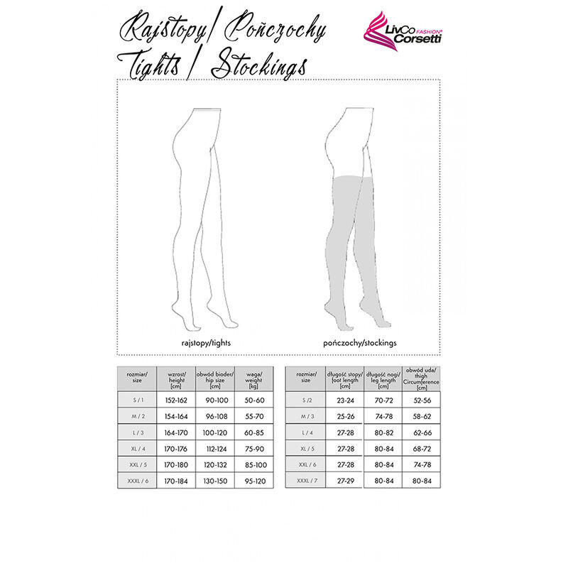 LIVCO CORSETTI FASHION – elegáns fekete harisnya, egy méret - Image 2