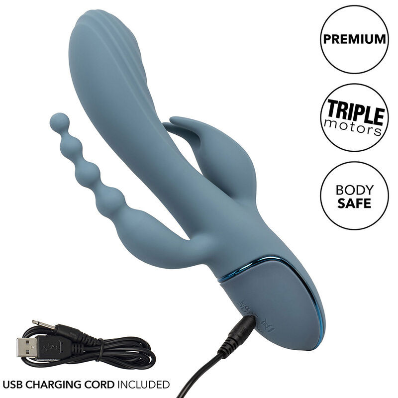 CALEXOTICS – prémium hármas vibrátor szürkében - Image 10