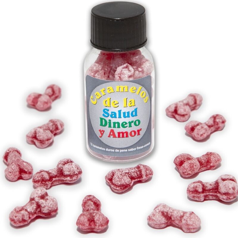 DIABLO PICANTE - 12 egészséges pénisz formájú cukorka