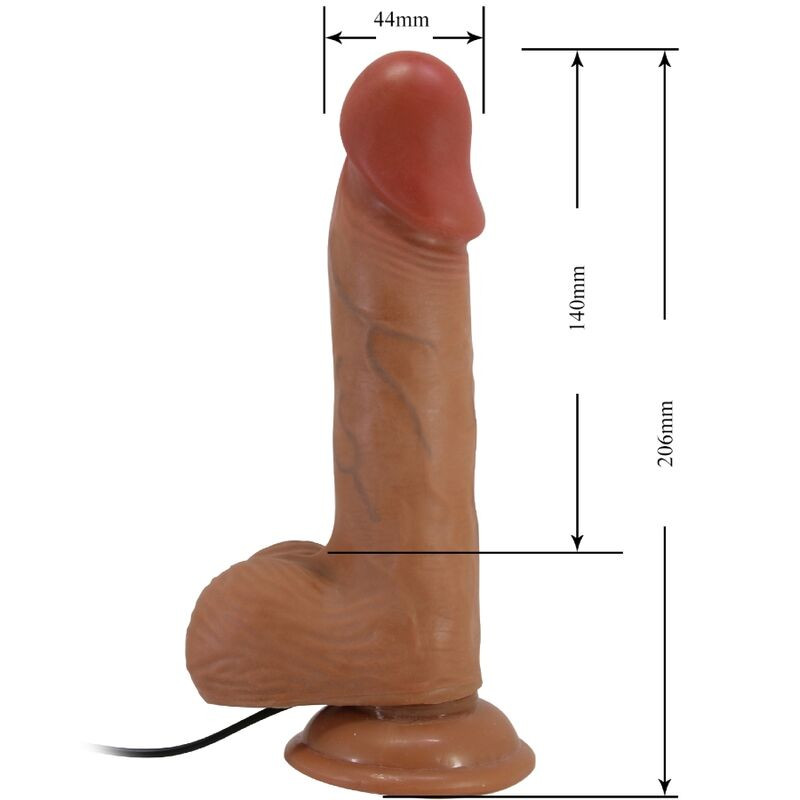 BAILE - 20,6 cm-es valósághű vibrátor távirányítóval - Image 5