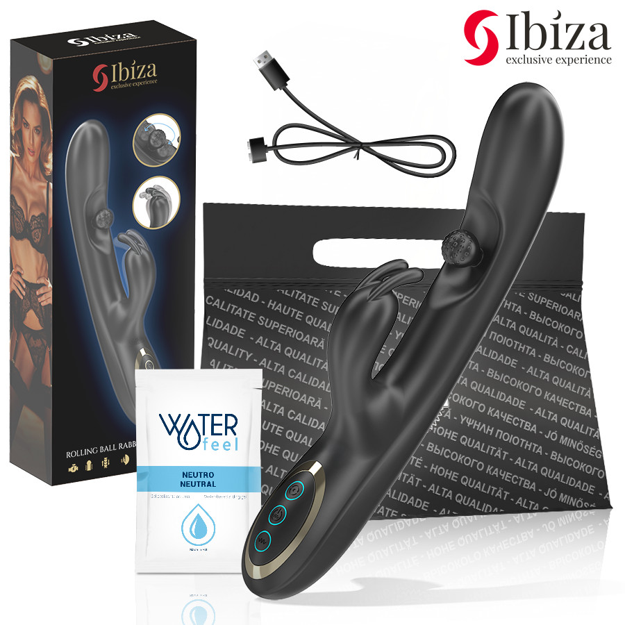 IBIZA – erőteljes nyuszi vibrátor masszírozó gyönggyel