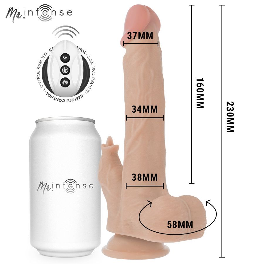 MR INTENSE - távirányítós realista pénisz vibrátor 23 cm - Image 2