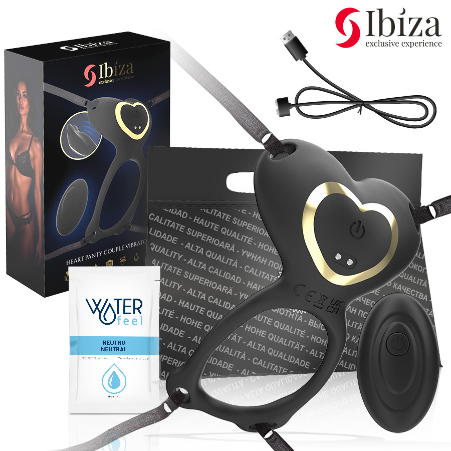 IBIZA - szív alakú páros vibrátor távirányítóval