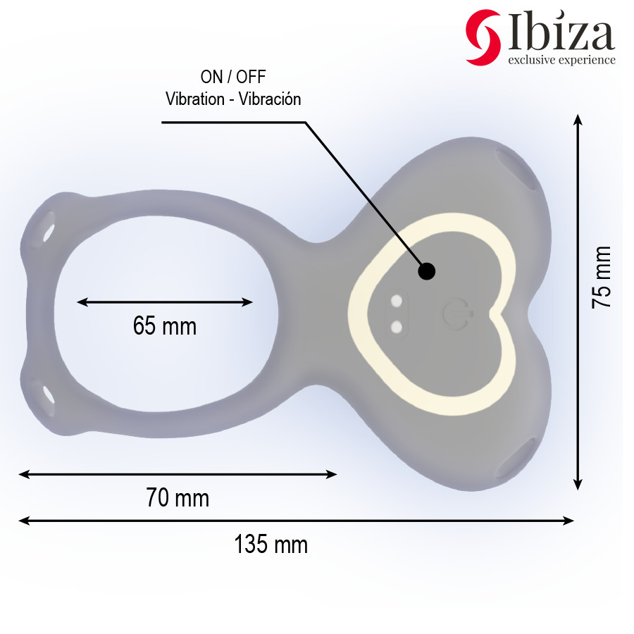 IBIZA - szív alakú páros vibrátor távirányítóval - Image 4