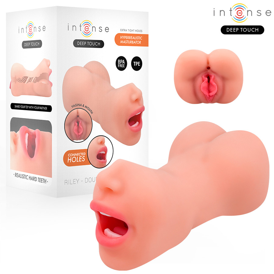 INTENSE DEEP TOUCH – Riley dupla száj- és hüvely maszturbátor