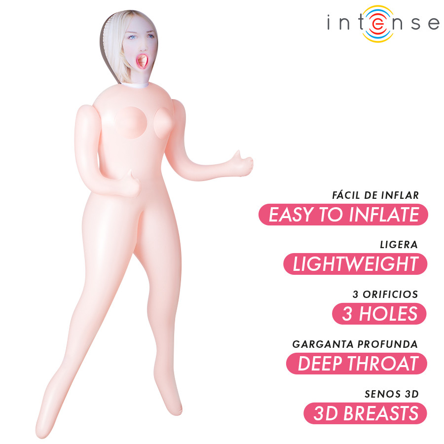INTENSE DOLLS - Ingrid – fújható játékfigura három nyílással - Image 2