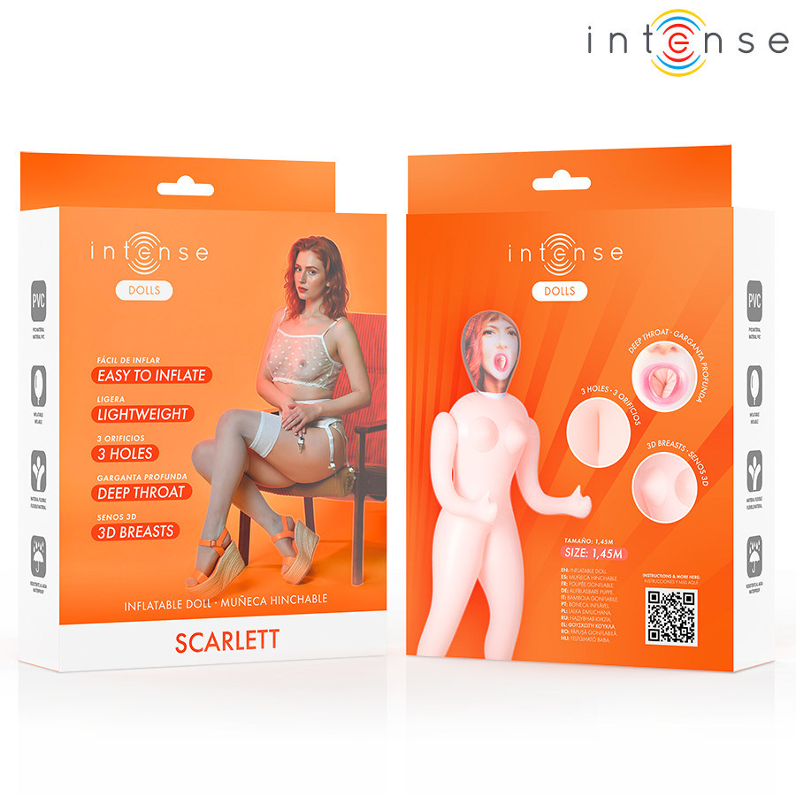 INTENSE DOLLS – Scarlett – felfújható intim társ három nyílással - Image 3