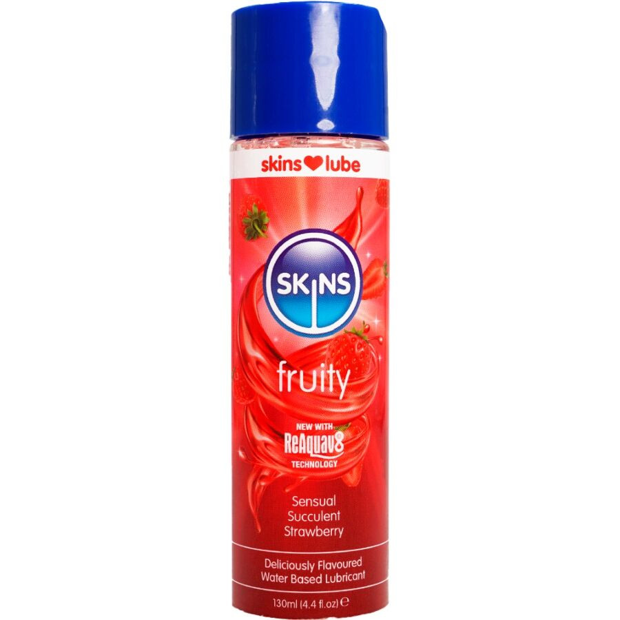 SKINS - gyümölcsös vízbázisú síkosító eper ízben 130 ml