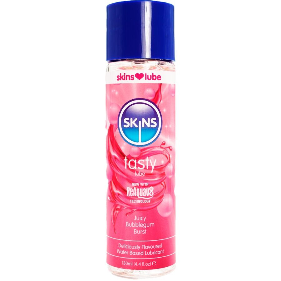 SKINS - ízletes vízbázisú síkosító rágógumi 130 ml