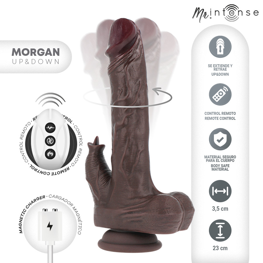 MR INTENSE – valósághű pénisz vibrátor távirányítóval 23 cm - Image 3